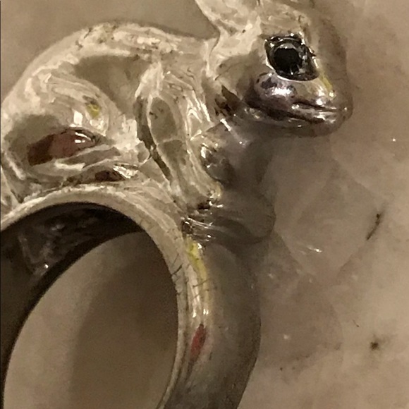Silver Tone Rabbit 🐇 Ring - Picture 6 of 10